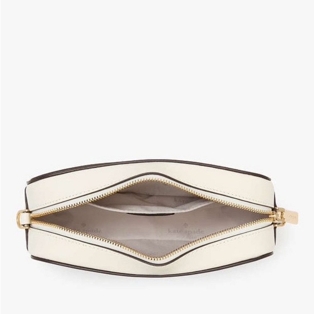 kate spade Madison Perforated Floral Butterfly Camera Crossbody Bag Meringue NWT - Picture 5 of 8